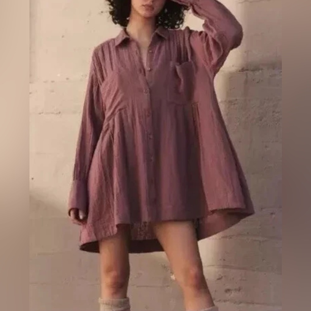 New! Free People The Voyager Shirtdress /Size Small
